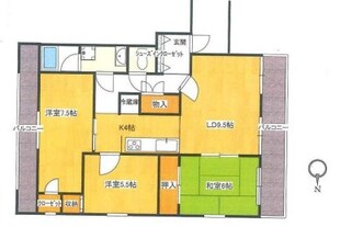 クレアシティ所沢の物件間取画像